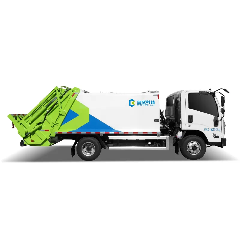 12m³ Electric Garbage Compactor Truck Rear Loading Waste Collection Vehicle