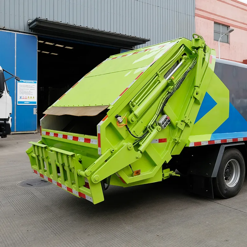 12m³ Electric Garbage Compactor Truck Rear Loading Waste Collection Vehicle
