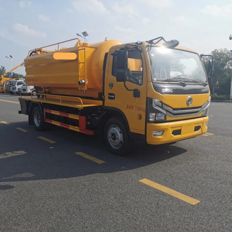 Efficient 10m³ EV/Diesel Sewage Suction Truck with Clean Water Tank