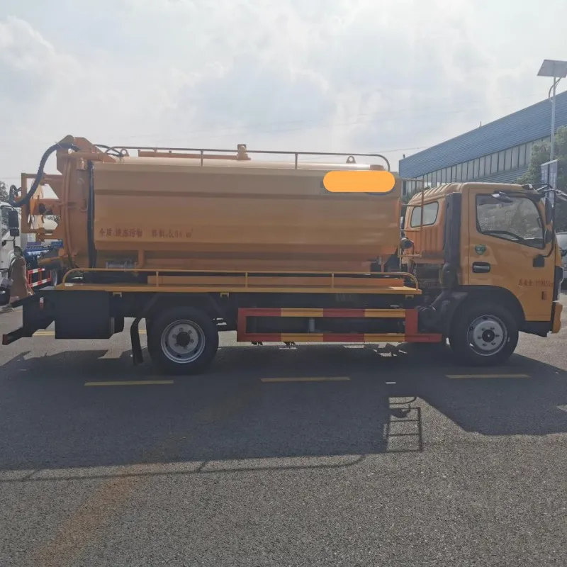 Efficient 10m³ EV/Diesel Sewage Suction Truck with Clean Water Tank