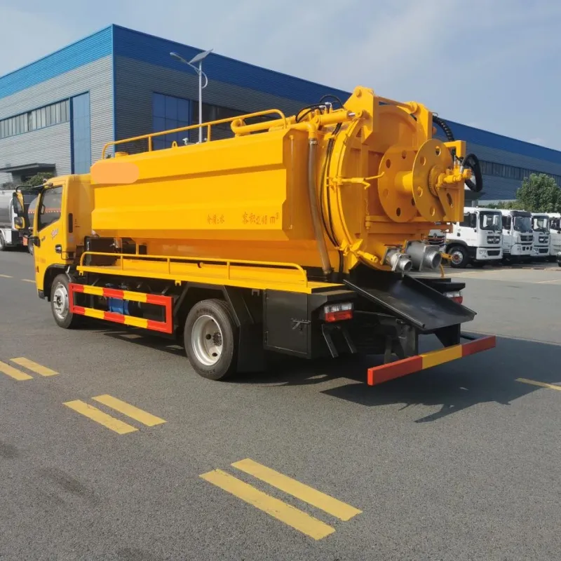 Efficient 10m³ EV/Diesel Sewage Suction Truck with Clean Water Tank