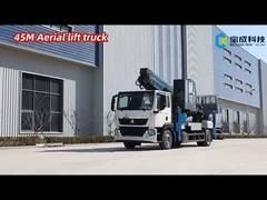 Xe nâng người làm việc trên cao gắn trên xe tải, loại cần cẩu, kiểu cắt kéo, di động, có cột