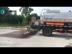 Xe phun nhựa đường nhũ tương áp lực nhựa đường nóng gắn trên xe tải 6000L