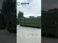 Vít ngang thùng rác thông minh thủy lực rắn biển, máy nén rác thải.