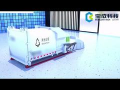 Movable 12m³ Rubbis Auger Marine Solid Hydraulic Refuse Trash Waste Garbage Compactor