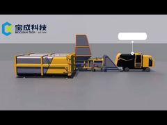 Horizontal 100-300T smart bin auger marine solid hydraulic refuse trash waste garbage compactor