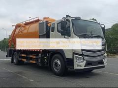 High-Suction Pressure Sewage Tank Truck for City Drainage Cleaning, Industrial Sludge Transport