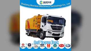8m3 Vacuum Sweeper Truck Max Speed 89kmh