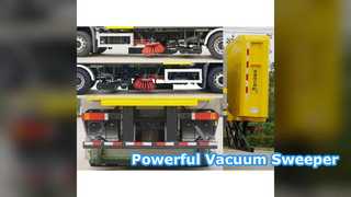 5000 Kg Vacuum Sweeper Truck 89kmh Debris Removal